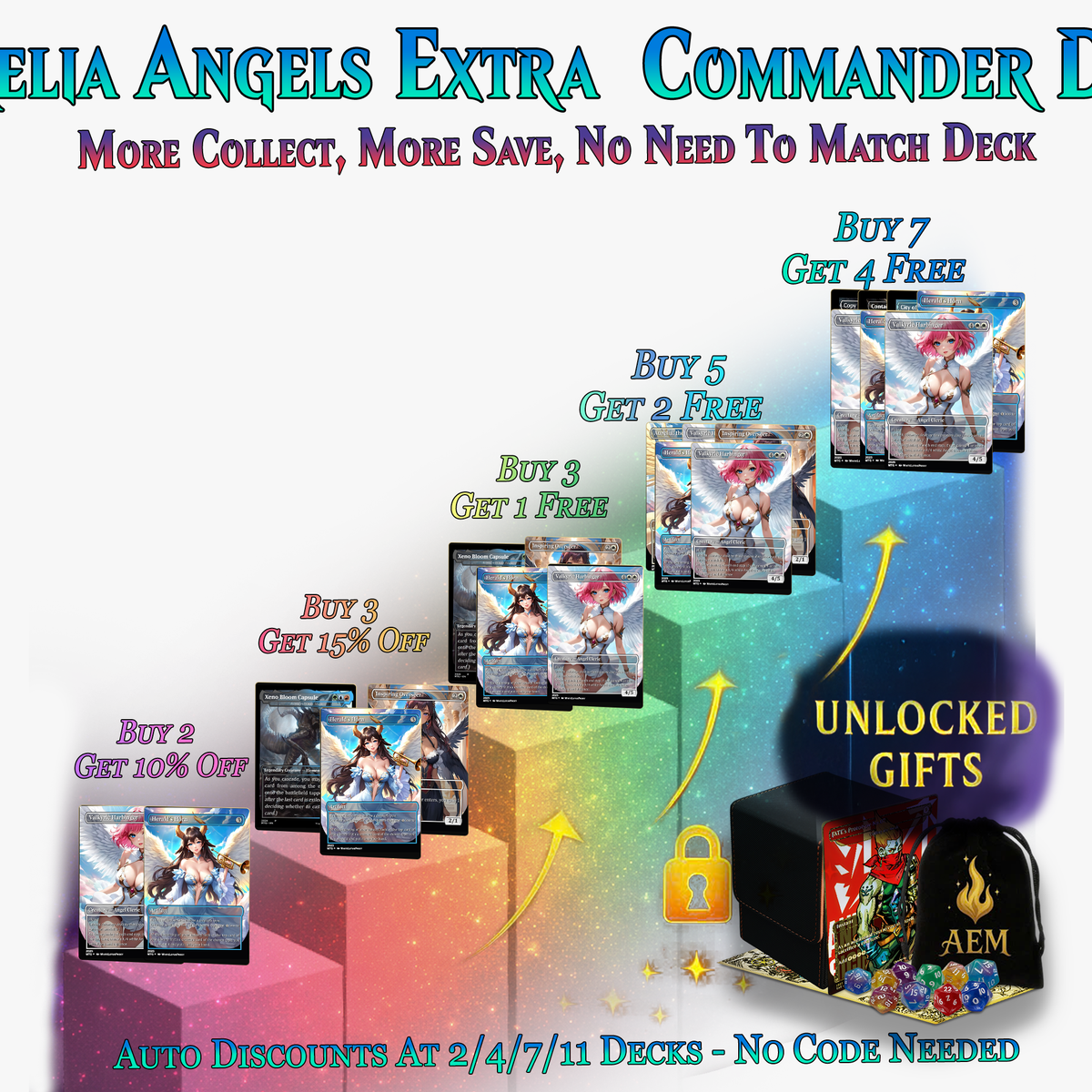 Aurelia Angels Extra Commander Deck | 125+ Cards | PrimeDecks