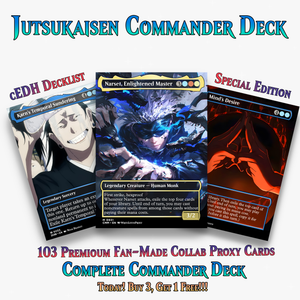 Jujutsu Kaisen Sorcerer Arts Commander Deck | 103 Cards | ProxyTCG