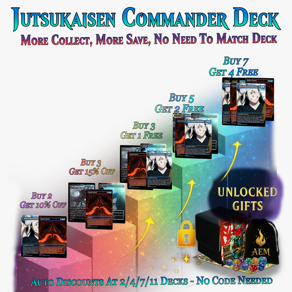 Jujutsu Kaisen Commander Deck | 103+ Cards | PrimeDecks