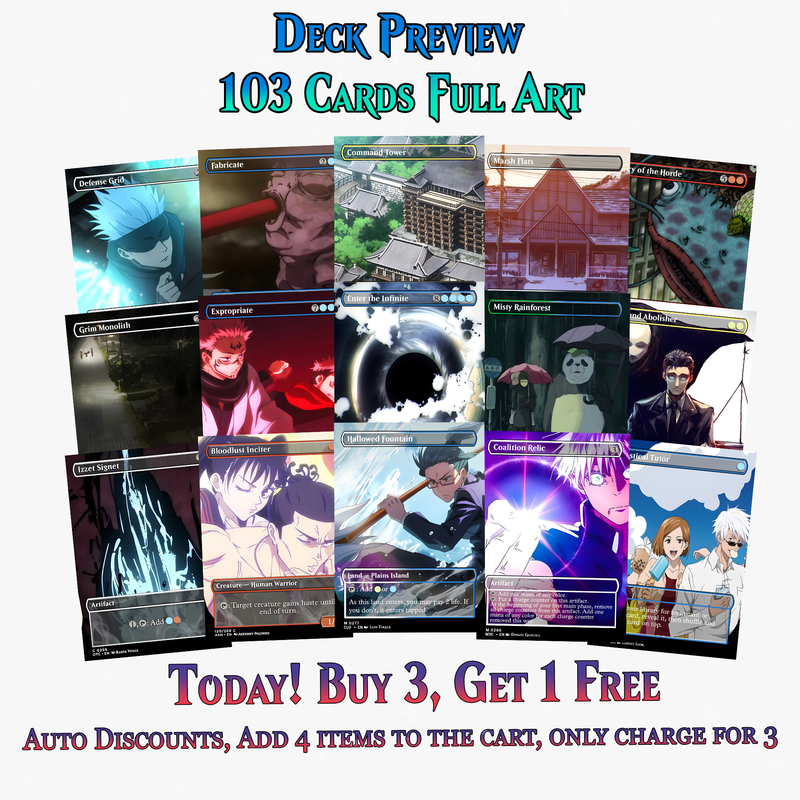 Jujutsu Kaisen Sorcerer Arts Commander Deck | 103 Cards | ProxyTCG