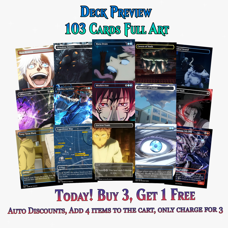 Jujutsu Kaisen Sorcerer Arts Commander Deck | 103 Cards | ProxyTCG