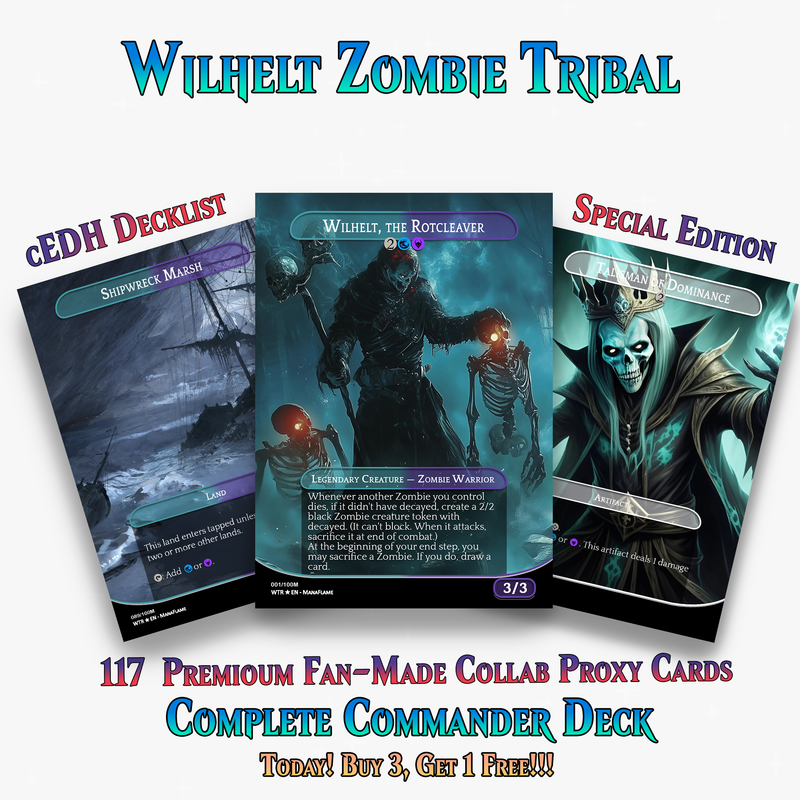 Wilhelt Zombie Tribal Commander Deck | 117+ Cards | PrimeDecks