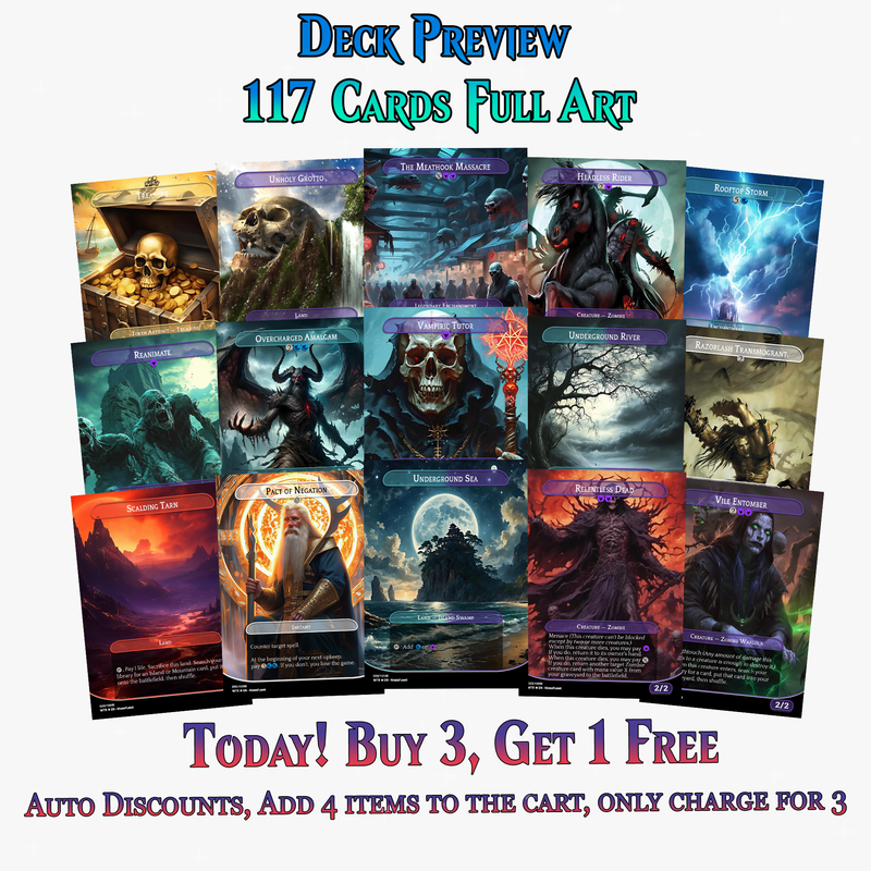 Wilhelt Zombie Tribal Commander Deck | 117+ Cards | PrimeDecks
