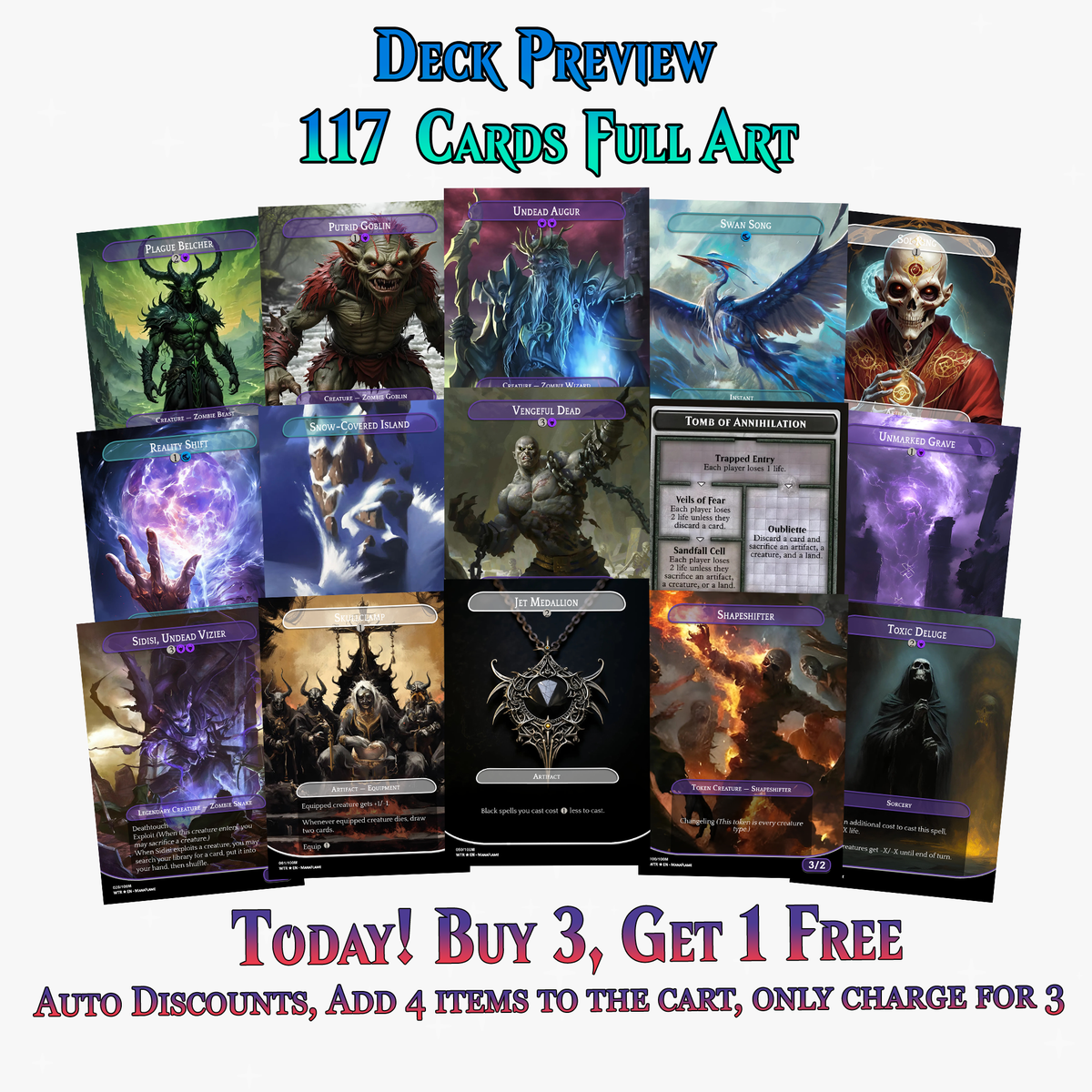 Wilhelt Zombie Tribal Commander Deck | 117+ Cards | PrimeDecks