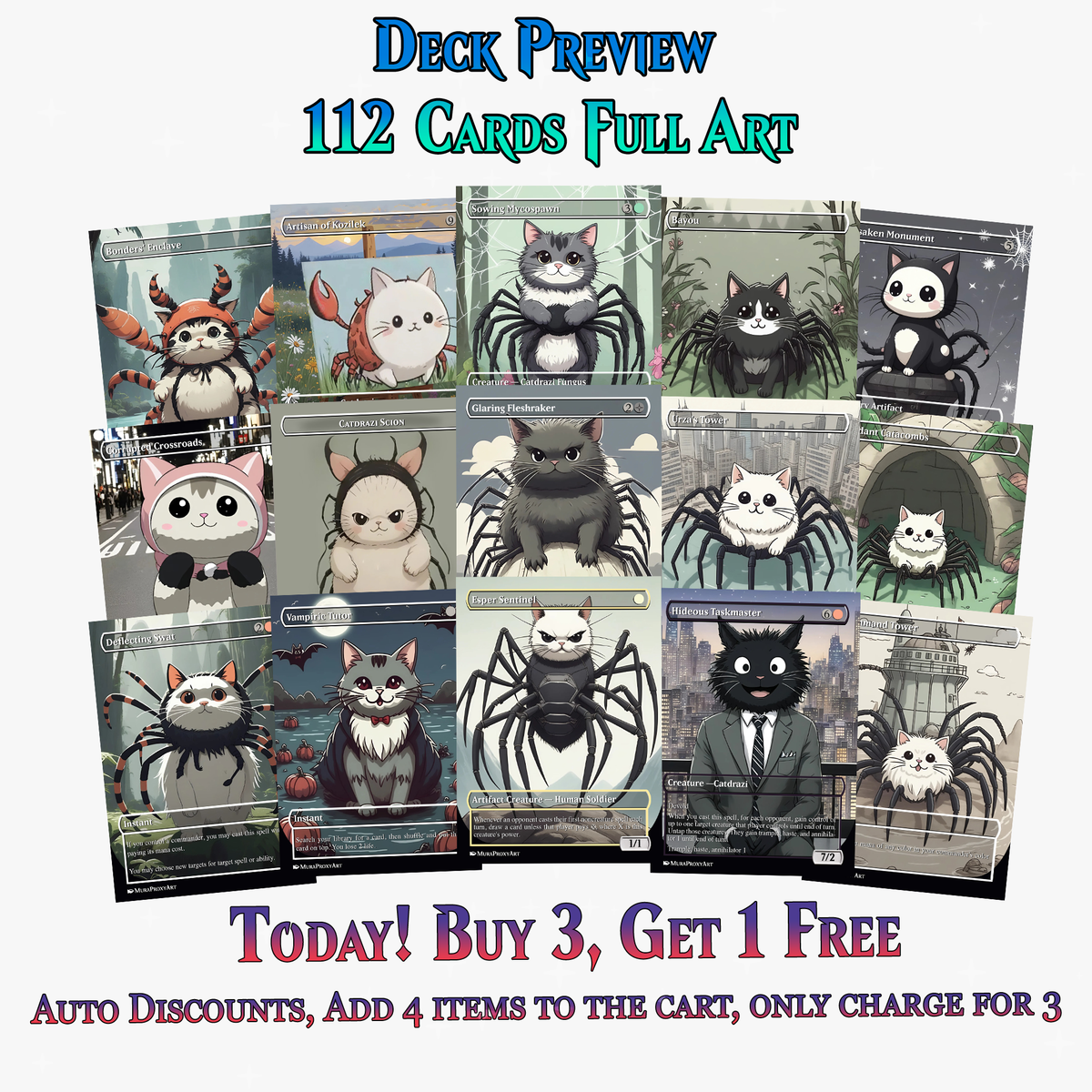 Ulalek Catdrazi Meme Anime MTG Proxy Commander Deck | 112 Cards | ProxyTCG