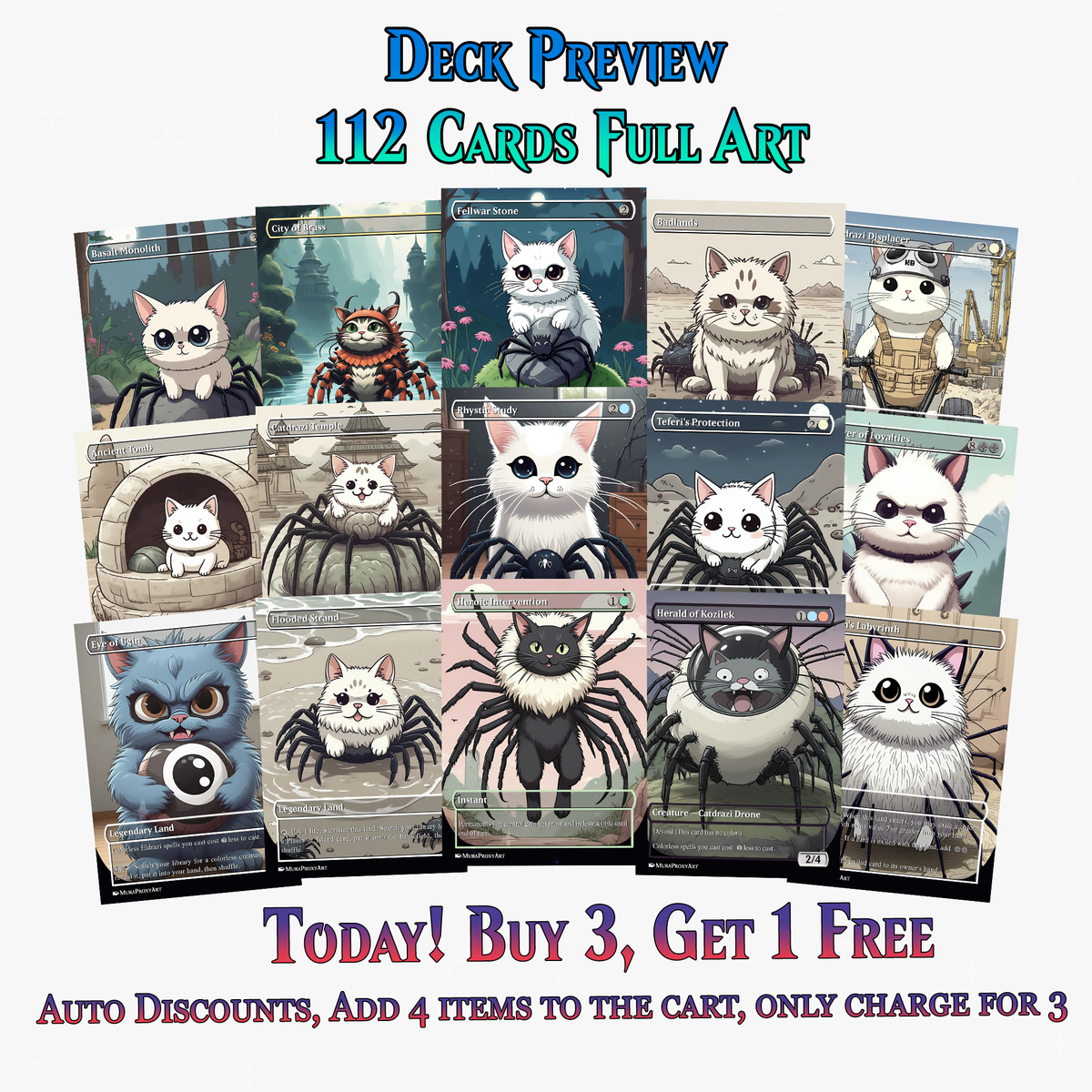 Ulalek Catdrazi Meme Anime MTG Proxy Commander Deck | 112 Cards | ProxyTCG