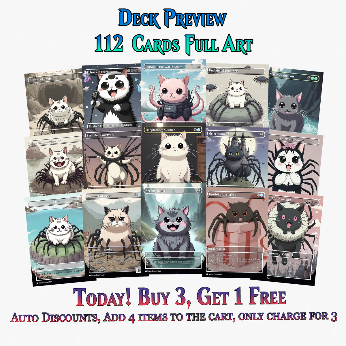 Ulalek Catdrazi Meme Anime MTG Proxy Commander Deck | 112 Cards | ProxyTCG