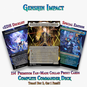 Genshin Impact Anime Commander Deck | 114+ Cards | PrimeDecks