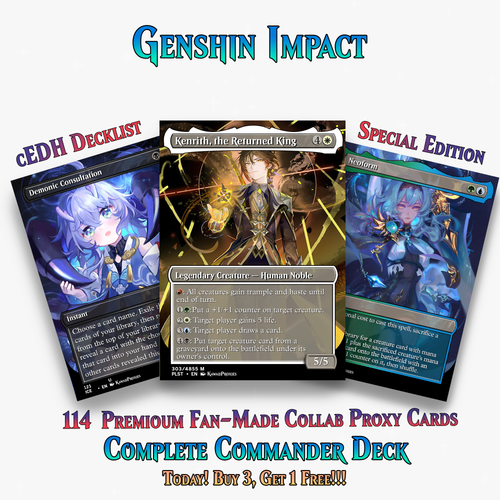 Genshin Impact Anime Commander Deck | 114+ Cards | PrimeDecks