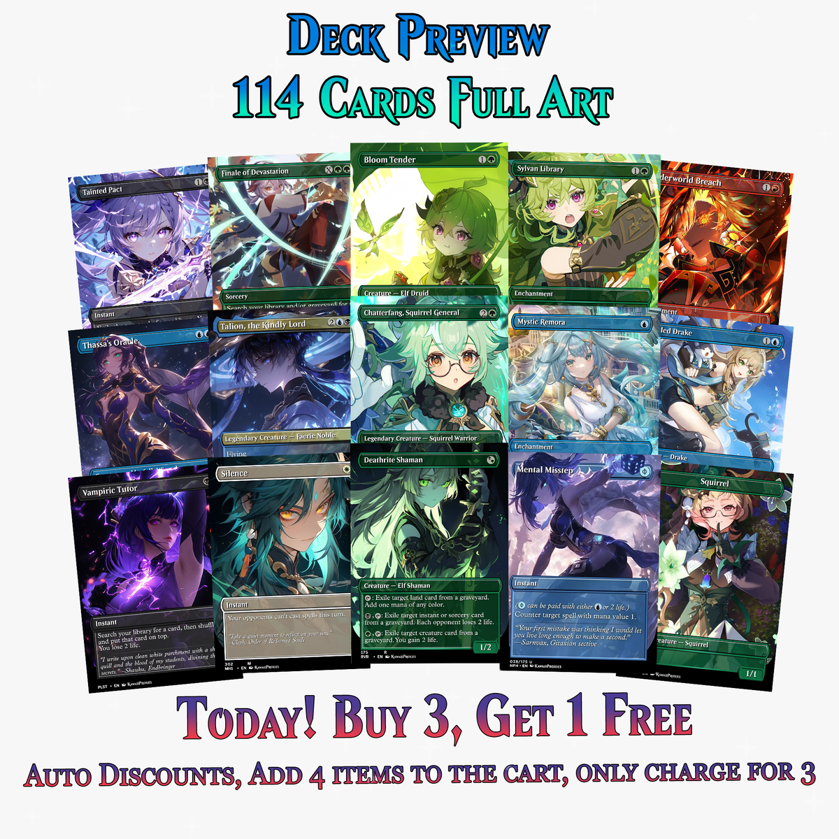 Genshin Impact Anime Commander Deck | 114+ Cards | PrimeDecks