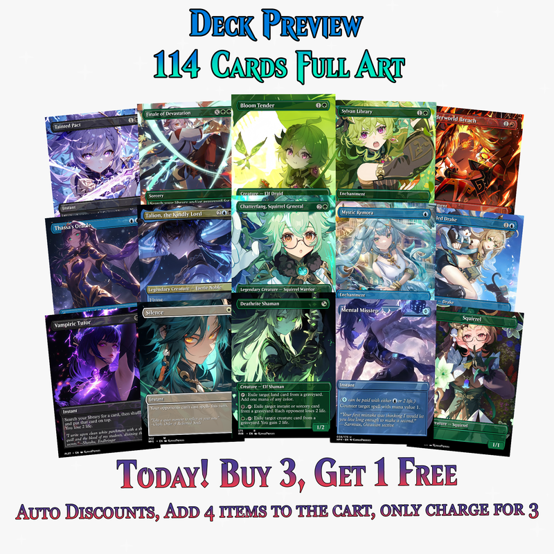 Genshin Impact Anime Commander Deck | 114+ Cards | PrimeDecks
