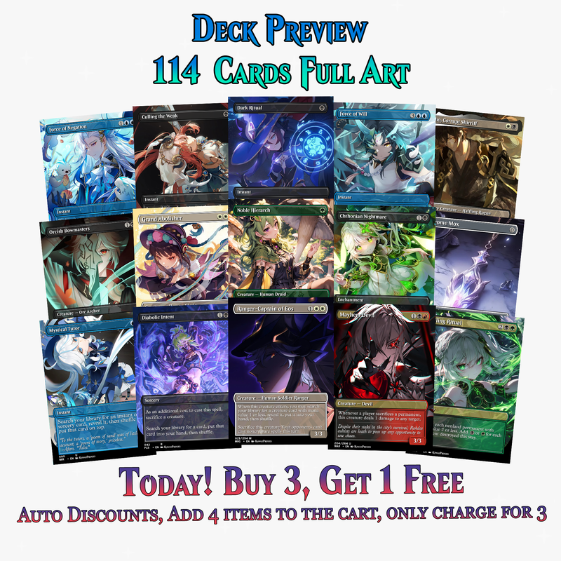 Genshin Impact Anime Commander Deck | 114+ Cards | PrimeDecks