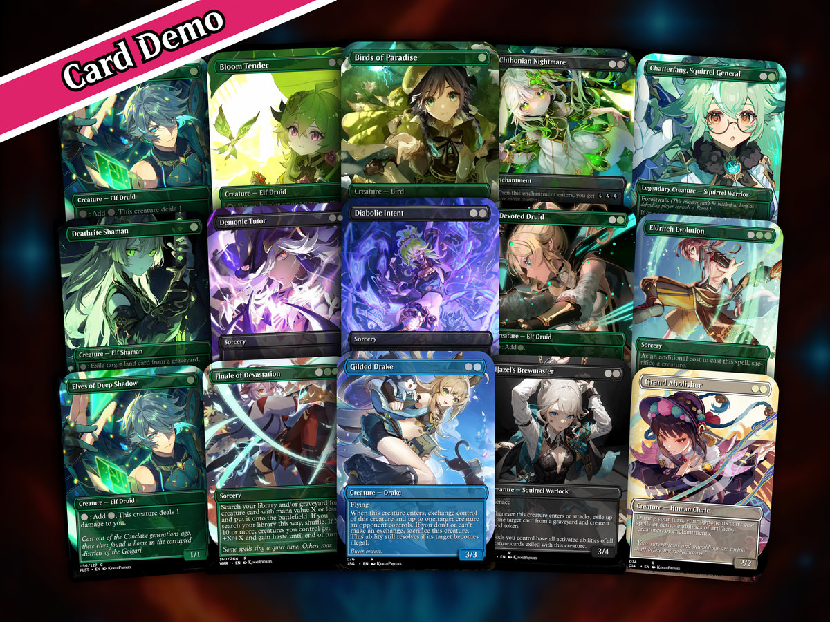 Genshin Impact Anime Commander Deck | 114+ Cards | PrimeDecks