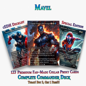 Marvel Proxy Commander Deck | 123 Cards | PrimeDecks