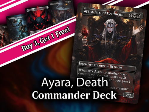 | New | Ayara Death by 1000 Cuts Gothic Sacrifice 100+ Cards | PrimeDecks