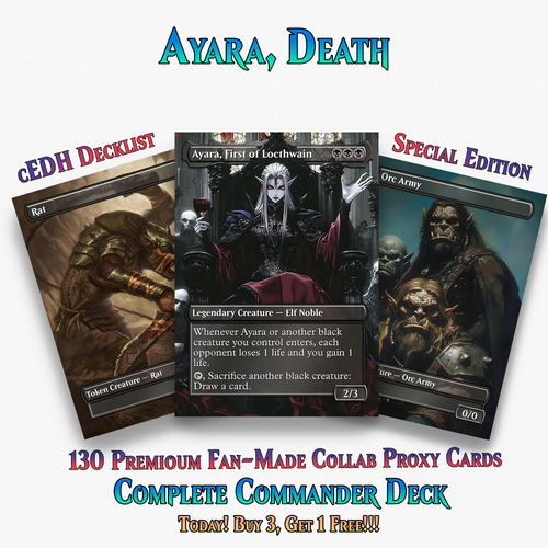 Ayara Death by 1000 Cuts Gothic Sacrifice 100+ Cards | PrimeDecks