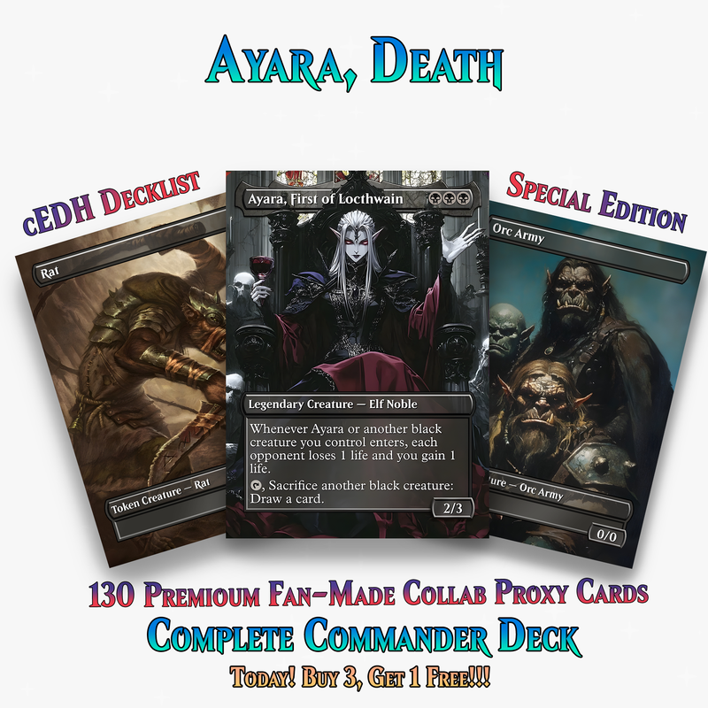 Ayara Death by 1000 Cuts Gothic Sacrifice 100+ Cards | PrimeDecks