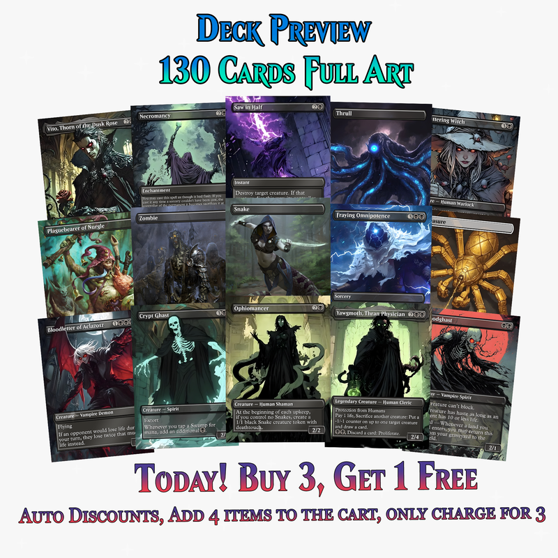 Ayara Death by 1000 Cuts Gothic Sacrifice 100+ Cards | PrimeDecks