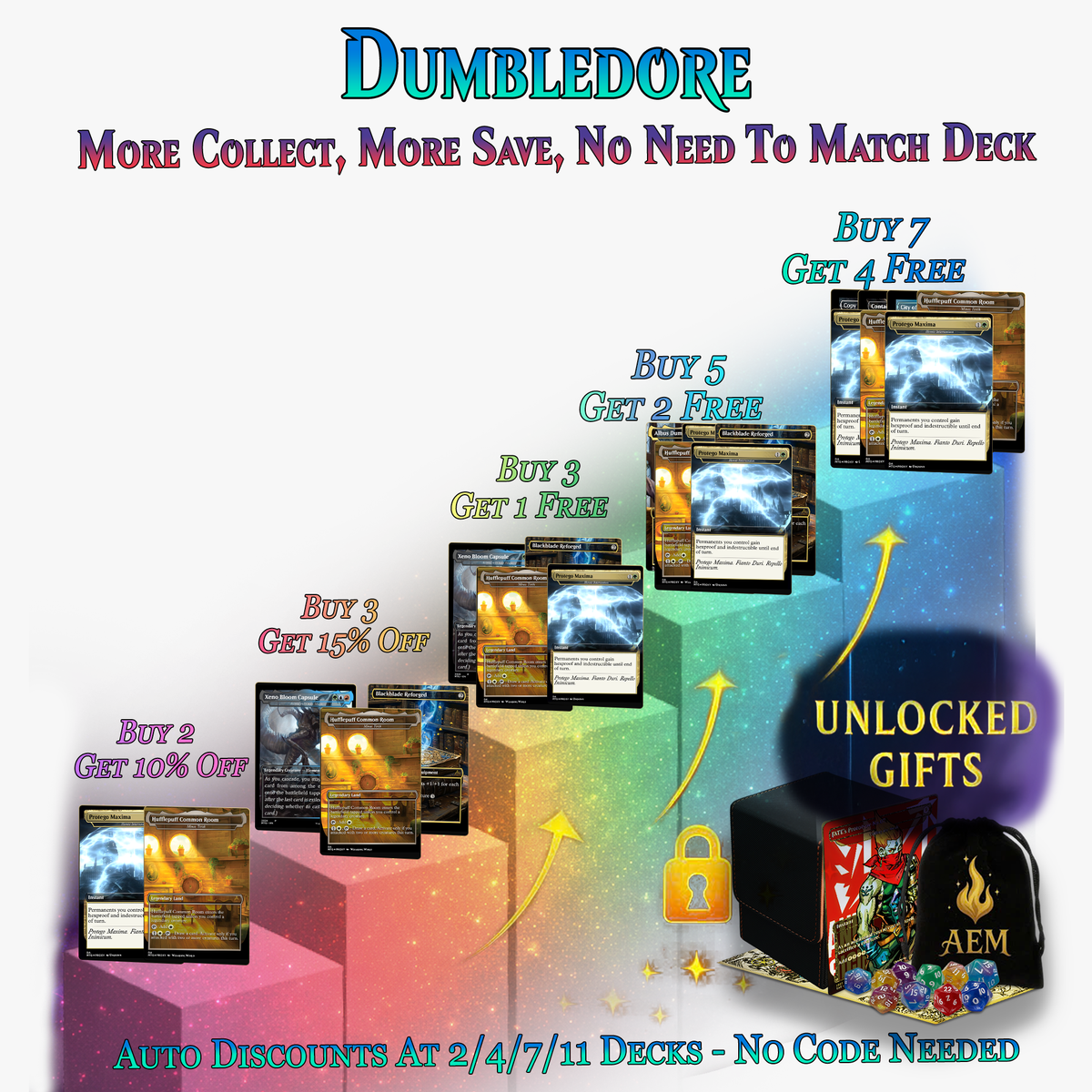 Dumbledore Light Magic Commander Deck | 108+ Cards | PrimeDecks