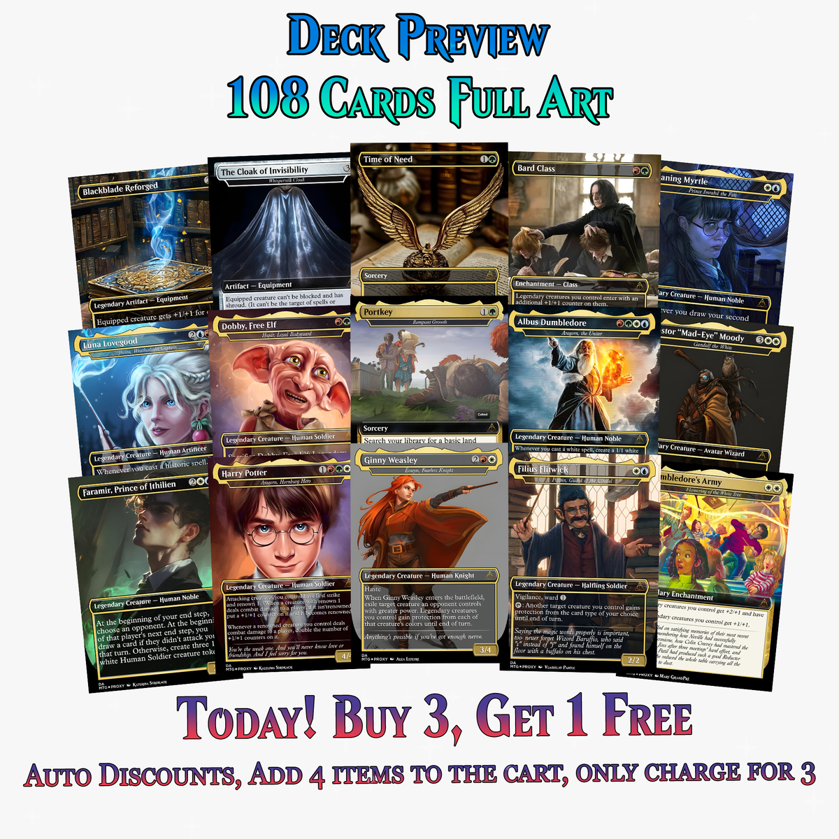 Dumbledore Light Magic Commander Deck | 108+ Cards | PrimeDecks
