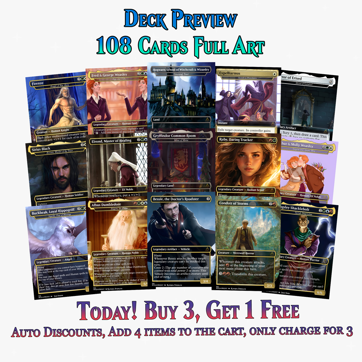 Dumbledore Light Magic Commander Deck | 108+ Cards | PrimeDecks