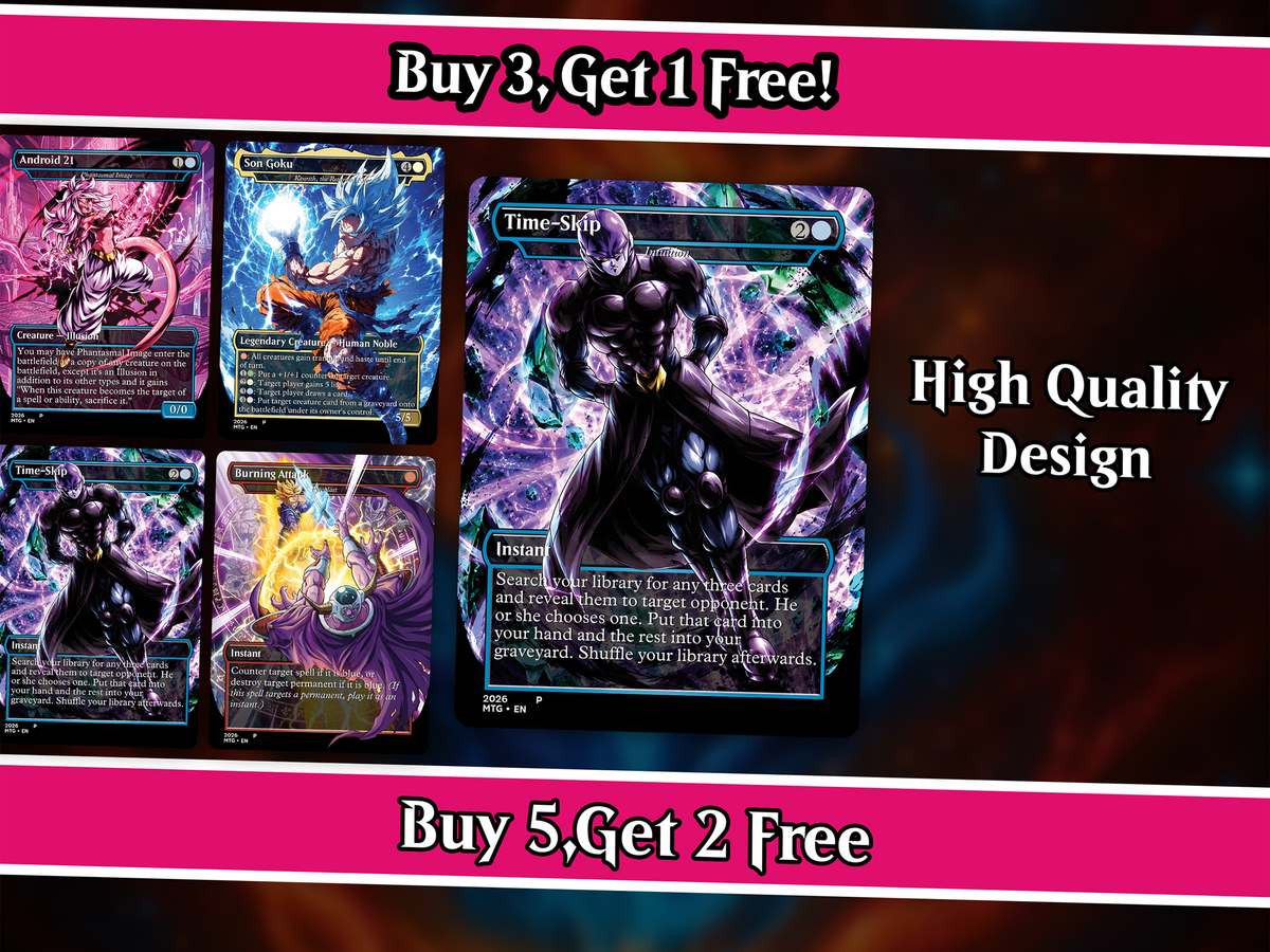| New | Dragon Ball MTG Proxy Commander Deck | 115+ Cards | PrimeDecks — Image 2