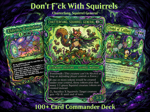 | New | Chatterfang Squirrel Tribal Rick and Morty Inspired Commander Deck | 100-Card MTG Proxy EDH Set | PrimeDecks