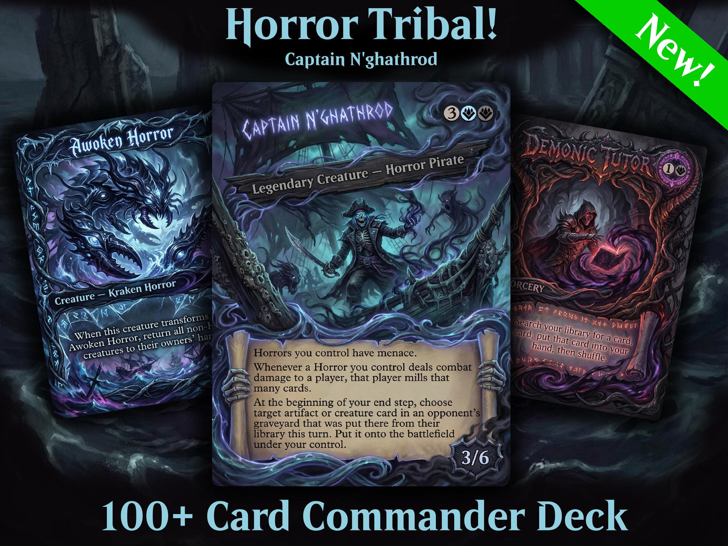 | New | Captain N'ghathrod Horror Tribal Commander Deck | 100 Cards | PrimeDecks