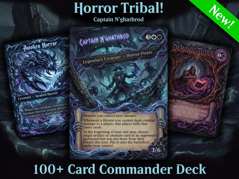 | New | Captain N'ghathrod Horror Tribal Commander Deck | 100 Cards | PrimeDecks