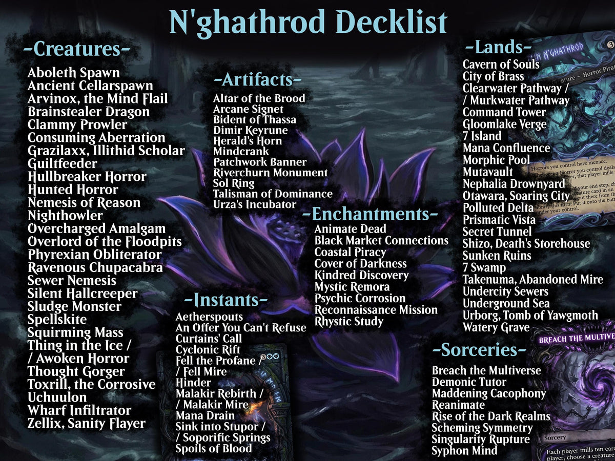 | New | Captain N'ghathrod Horror Tribal Commander Deck | 100 Cards | PrimeDecks