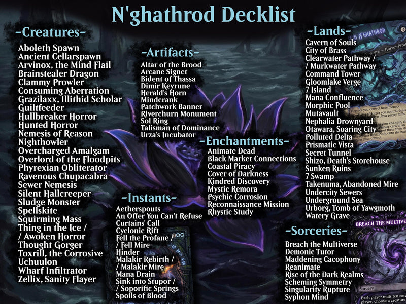 | New | Captain N'ghathrod Horror Tribal Commander Deck | 100 Cards | PrimeDecks