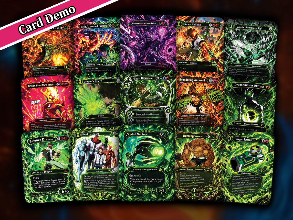| New | Ben 10 Universe Commander Proxy Deck | Custom Art EDH Cards | PrimeDecks | LK-240 | image 7